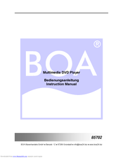 BOA 85702 Instruction Manual