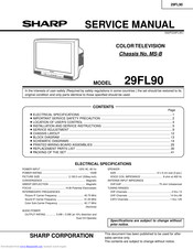 Sharp 29fl90 Service Manual