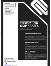 Reloop RMP-1660 b Operation Manual