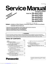 Panasonic SA-AKX94PH Service Manual
