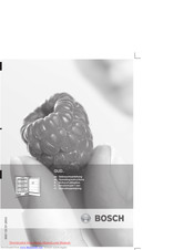 Bosch GU..D.. Operating Instructions Manual