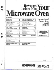 Hotpoint RVM115J Use And Care Manual