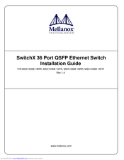 Mellanox Technologies switchx MSX1035B-1SFR Installation Manual