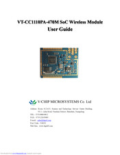 V-Chip Microsystems VT-CC1110PA-470M User Manual