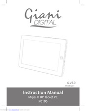 Giani P0106 Instruction Manual