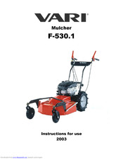 Vari F-530.1 Instructions For Use Manual