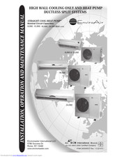 Gree K1CA2000A00 Installation, Operation And Maintanance Manual