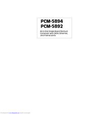 Aaeon PCM-5894 Manual
