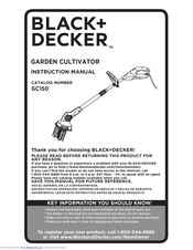 Black & Decker GC150 Instruction Manual