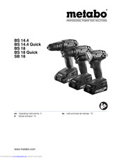Metabo 02245000 Operating Instructions Manual