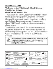 Trividia TRUEresult Quick Reference Manual