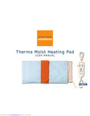 Drive Medical Therma Moist Heating Pad User Manual