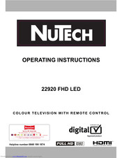 NuTech 22920 Operating Instructions Manual