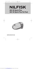 Nilfisk-Advance GM 100 Sprint Plus Instructions For Use Manual