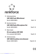 Conrad UHF-2032 Operating Instructions Manual