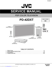 JVC pd-42dxt Service Manual