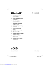 EINHELL 44.606.20 Original Operating Instructions