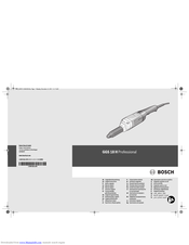 Bosch GGS 18 H Professional Original Instructions Manual
