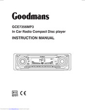 Goodmans GCE7356MP3 Instruction Manual