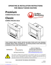 My Fireplace Australia Classic EC00021 Operating & Installation Instructions Manual