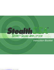 Kagan stealth s.s.a. Instruction Booklet