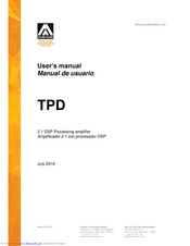 Amate Audio TPD User Manual
