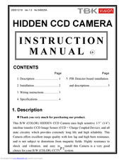 Tbk Vision TBK-H24HF Instruction Manual
