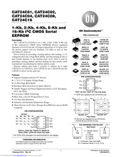 ON Semiconductor CAT24C16 Manual
