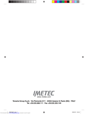 Imetec D1704 Operating Instructions Manual