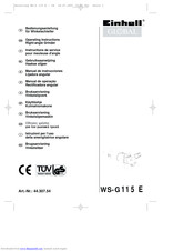 EINHELL WS-G 115 E Operating Instructions Manual