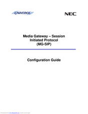 NEC MG-SIP Configuration Manual
