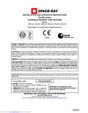 Space-Ray LRDL45 Installation And Operation Instructions Manual