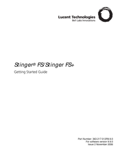 Lucent Technologies Stinger FS+ Getting Started Manual