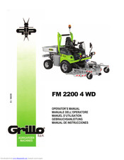 Grillo fm2200 Instruction Manual