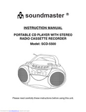 Soundmaster SCD-5500 Instruction Manual