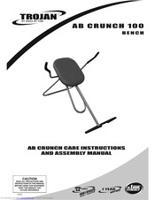 Trojan AB CRUNCH 100 Care Instructions And Assembly Manual