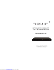 Nevir NVR-2334 DVD-TUC Instruction Manual