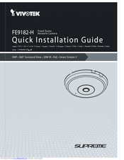 Vivotek FE9182-H Quick Installation Manual