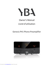 YBA DESIGN Genesis PH1 Owner's Manual
