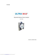 Ultra Max EARUMX-AT801 User Manual