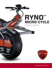 RYNO MICRO-CYCLE Riders Manual