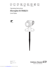 Endress+Hauser Micropilot M FMR231 Operating Instructions Manual