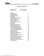 Buhler FK301 Operator's Manual