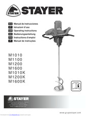 Stayer M1600K Operating Instructions Manual
