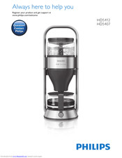 Philips Cafe Gourmet HD5407 Directions For Use Manual