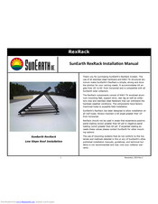 SunEarth RexRack Installation Manual