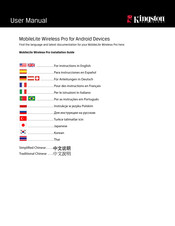 Kingston Technology MobileLite Wireless Pro User Manual