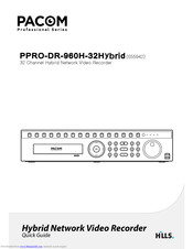 Pacom PPRO-DR-960H-32Hy d Quick Manual