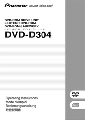 Pioneer dvd-d304 Operating Instructions Manual