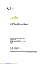 Schick CDRPanX User Manual